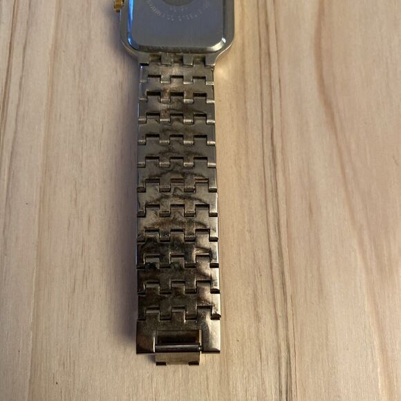 pierre cardin Unisex Two Tone Tank Watch New Battery main image 4
